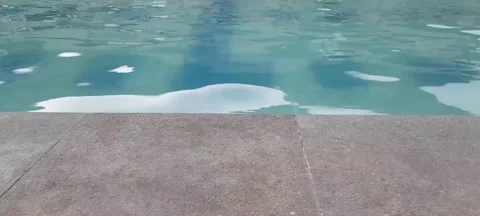 Swimming pool water ripple Stock Footage 221985155