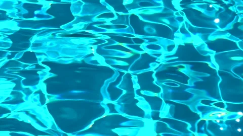 Swimming pool water surface shimmering with light reflections Stock Footage 330002138