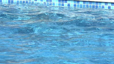 Swimming Pool Windy Day Stock Footage 102604894