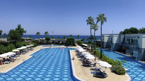 Swimming pools 스톡 동영상 199082546