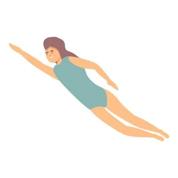Swimming practice icon cartoon vector. Pool swimmer Stock Illustration