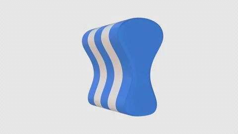 Swimming Pull Buoy Rotating on a Transparent Background. Seamless Loop. 4K Stock Footage 311860210