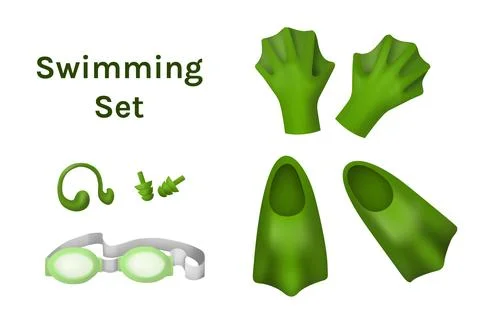 Swimming set vector illustration design. Stock-Illustration