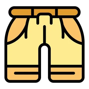 Swimming shorts icon vector flat Stockillustratie