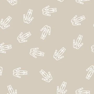Swimming suit line seamless pattern sign Illustrazione stock