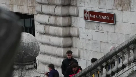 A swimming test is postponed due to pollution in the Seine, París (es-ES), FR -  Stock Footage 247338520