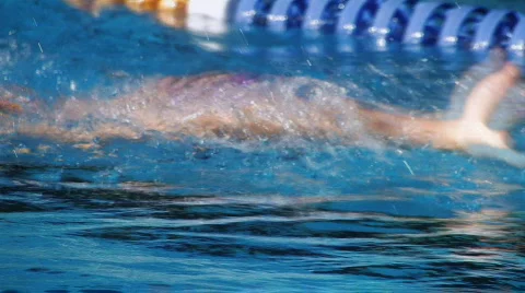 Swimming Training Stock Footage 756001