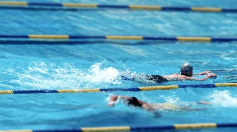 Swimming training Stock Footage 38504004