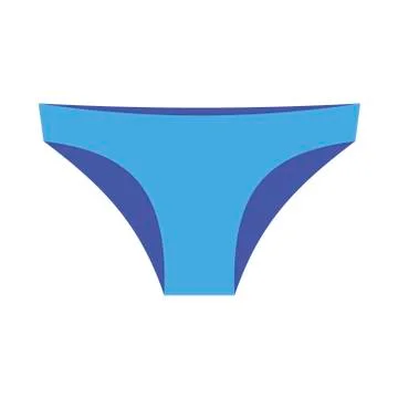 Swimming trunks on white background. Vector illustration in trendy flat style Stock Illustration