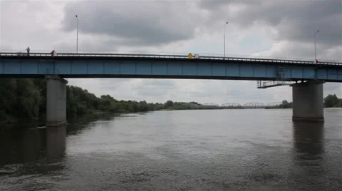 Swimming Under The Bridge Stock Footage 51616836