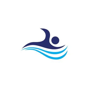 Swimming vector art design Stock Illustration