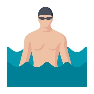 Swimming Vector Icon Stock Illustration