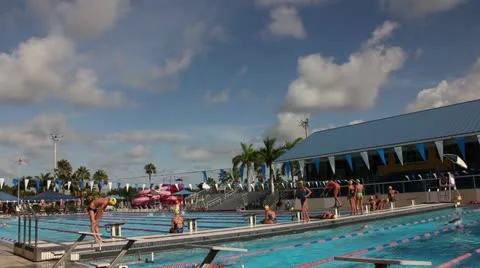 Swimming_Pool Stock Footage 12335346