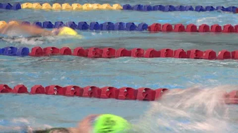 SwimRaceTimer Stock Footage 10787612
