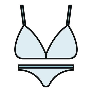 Swimsuit bikini icon representing summer apparel fashion Stock Illustration