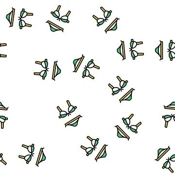 Swimsuit bikini vector seamless pattern Stock Illustration