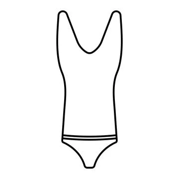 Swimsuit icon vector Stock Illustration