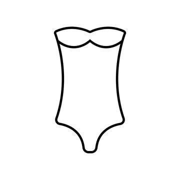 Swimsuit icon vector Stock Illustration