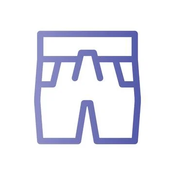 Swimsuit Line Gradient icon Illustrazione stock