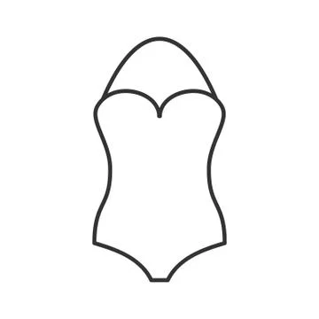 Swimsuit linear icon Stock Illustration