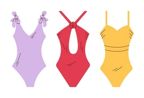 Swimsuit set Stock Illustration