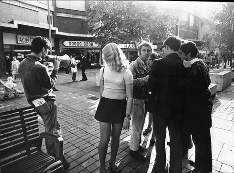 Swindon Town Centre Wiltshire; An Election Meeting With Only A Few Teenagers Pre Stock Photos