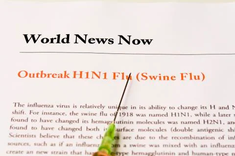 Swine flu Stock Photos
