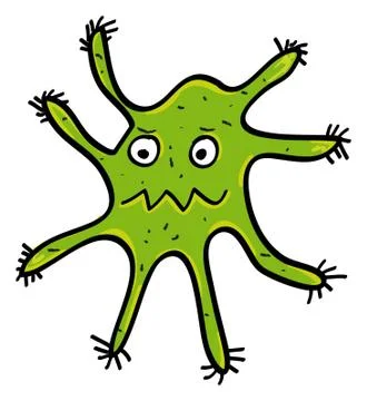 Swine flu virus Stock Illustration