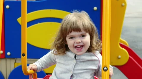Swing and baby Stock Footage 50157745