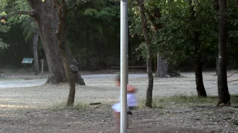 Swing and the child Stock Footage 12228197