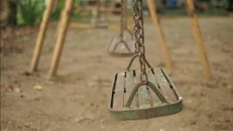 Swing and no one to swing on it Stock Footage 236740300