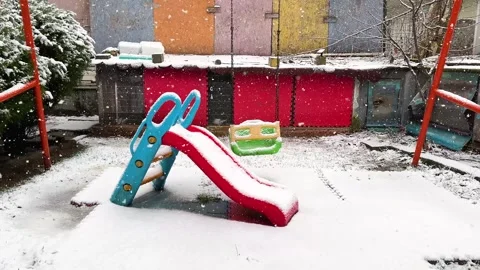 Swing and slide Stock Footage 329531558