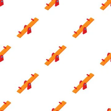 Swing balancer pattern seamless vector Stock Illustration