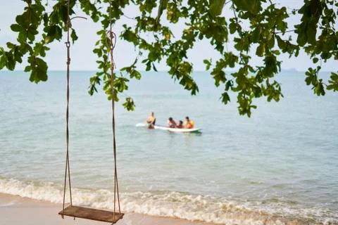 Swing, blurred background Stock Photos