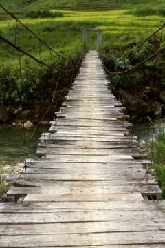 Swing bridge Foto stock