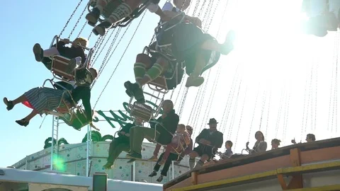 Swing carousel Stock Footage 118902826