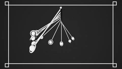 Swing Clock Pendulum Hypnotic Time Travel Stock Footage 235699362