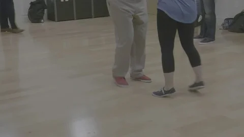 Swing Dancing Feet12 Video stock 75246088