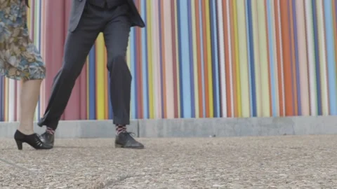 Swing dancing in vintage clothes Stock Footage 141693671