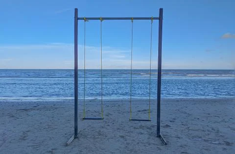 Swing duta beach Foto stock