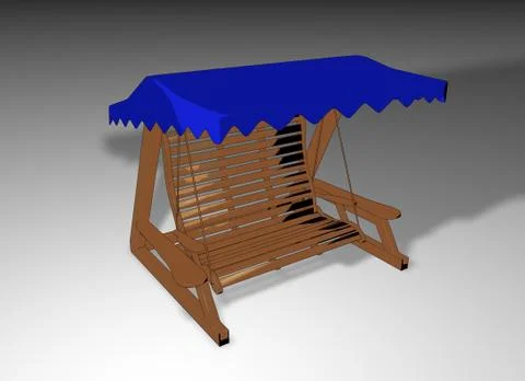 Swing garden Stock Illustration