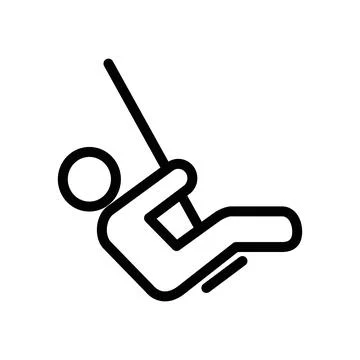 Swing icon design in filled and outlined style Stock Illustration