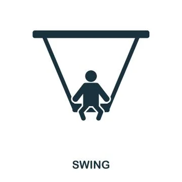 Swing icon. Mobile apps, printing and more usage. Simple element sing Stock Illustration