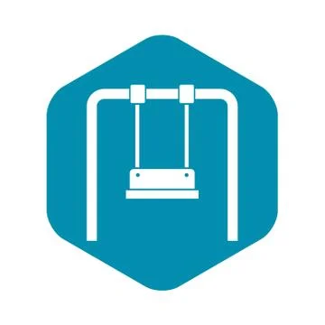 Swing icon, simple style Stock Illustration