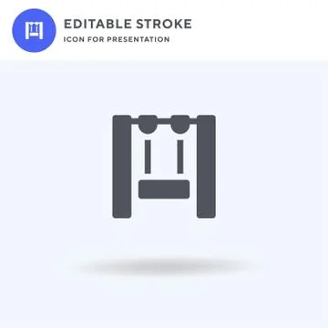 Swing icon vector, filled flat sign, solid pictogram isolated on white, logo  Illustrazione stock