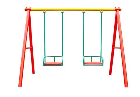 Swing isolated on white Stock Photos