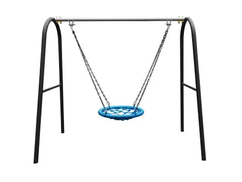 Swing isolated on white Stock Photos