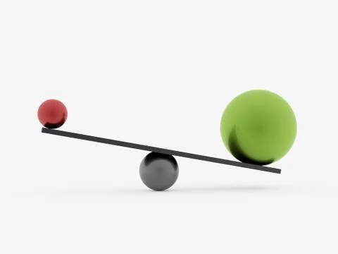 Swing ith spheres Stock Illustration