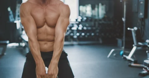Swing that kettlebell like you mean it Stock Footage 126786686