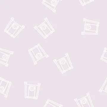 Swing kindergarten line seamless pattern Ilustración de archivo